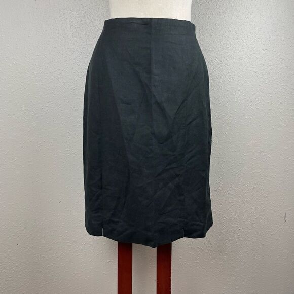 Norton McNaughton Black Midi Skirt Size 10 EUC - Picture 1 of 6